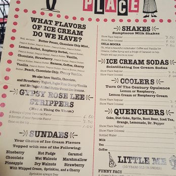 Show Place Ice Cream Parlour - Menu - Ice Cream & Frozen Yogurt Near Me - Beach Haven, New Jersey Show Place Ice Cream Parlour - Menu - Ice Cream & Frozen Yogurt Near Me - Beach Haven, New Jersey