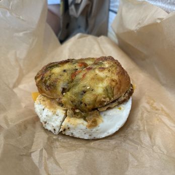 Einstein Bros. Bagels - Chorizo Sunrise Egg Sandwich - Breakfast & Brunch Near Me - San Antonio, Texas Einstein Bros. Bagels - Chorizo Sunrise Egg Sandwich - Breakfast & Brunch Near Me - San Antonio, Texas
