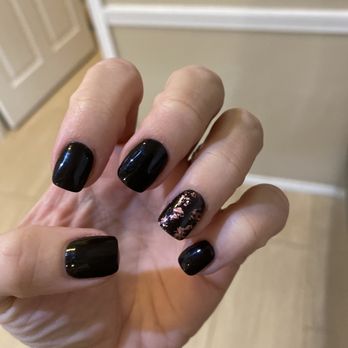 Park Village Nails - Euless - Dip with pink foil accent nail by Ivy - Nail Salons Near Me - Euless, Texas Park Village Nails - Euless - Dip with pink foil accent nail by Ivy - Nail Salons Near Me - Euless, Texas