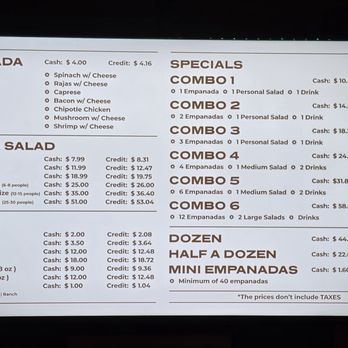 Solo Empanadas - Menu - Empanadas Near Me - McAllen, Texas