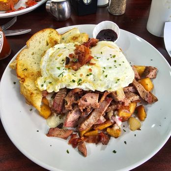R+Q Kitchen - Morning stack with brisket @ tritip - Breakfast & Brunch Near Me - Fillmore, California R+Q Kitchen - Morning stack with brisket @ tritip - Breakfast & Brunch Near Me - Fillmore, California