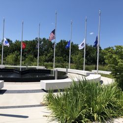 Veterans Honor Park - Glorious flags representing this wonderful country and all branches or service.