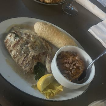 The Chimes Covington - Charbroiled catfish over spinach - Pubs Near Me - Covington, Louisiana
