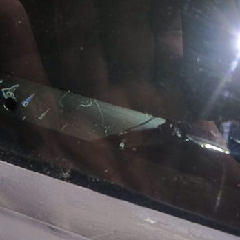 Mr Window Tint & Auto Glass - missing VIN. see the scuff marks RIGHT at the rivet points? - Windshield Installation & Repair Near Me - Perris, California Mr Window Tint & Auto Glass - missing VIN. see the scuff marks RIGHT at the rivet points? - Windshield Installation & Repair Near Me - Perris, California