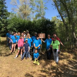 The Love Lodi event had 20 volunteers clearing trail and removing the invasive Milk Thistle.