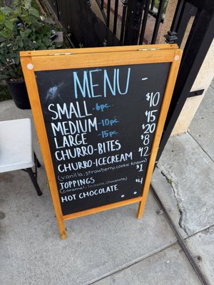 Menu photo 1 Robles Churros San Jose, CA