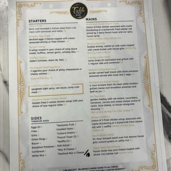 Table 22 - Menu - Soul Food Near Me - Tampa, Florida Table 22 - Menu - Soul Food Near Me - Tampa, Florida
