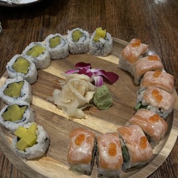 Zoku Sushi - Oshinko Salmon Lover Maki - Japanese Near Me - Chicago, Illinois Zoku Sushi - Oshinko Salmon Lover Maki - Japanese Near Me - Chicago, Illinois