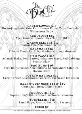 Menu photo 5 The Blind Pig White Plains, NY Menu photo 5 The Blind Pig White Plains, NY