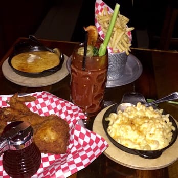 The Eagle OTR - The 1/2 chicken with Mac and cheese, fries, spoon bread and fries! - American Near Me - Cincinnati, Ohio