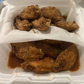 A Town Wings - Hot lemon pepper and teriyaki lemon pepper wings - Chicken Wings Near Me - Thomasville, Georgia