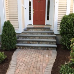steps leading to a front door steps leading to a front door