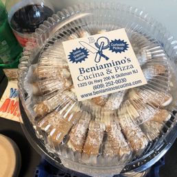a tray of pastries
