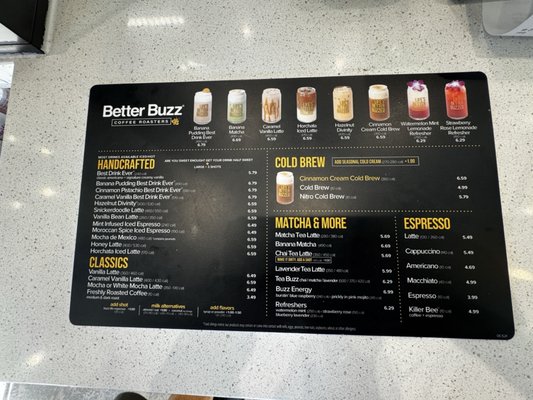 Menu photo 1 Better Buzz Coffee Anaheim Anaheim, CA Menu photo 1 Better Buzz Coffee Anaheim Anaheim, CA