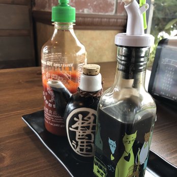 Noodle Man - Love the kitty vinegar sauce and traditional looking soy sauce dispenser - Noodles Near Me - Happy Valley, Oregon Noodle Man - Love the kitty vinegar sauce and traditional looking soy sauce dispenser - Noodles Near Me - Happy Valley, Oregon