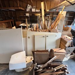 Junk Tigers Hauling And Demolition - Before garage junk removal