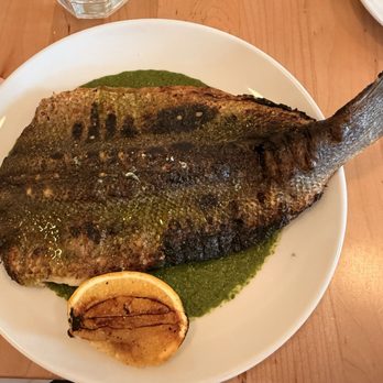 Little Em's Oyster Bar - Grilled Branzino - Italian name for European sea bass. It was tender. A couple of us got it. I ate the skin. It was crunchy. - Seafood Near Me - San Antonio, Texas Little Em's Oyster Bar - Grilled Branzino - Italian name for European sea bass. It was tender. A couple of us got it. I ate the skin. It was crunchy. - Seafood Near Me - San Antonio, Texas