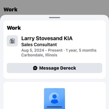 Larry Stovesand Kia - Dereck Ward is a scammer! Dude is a car salesman but has scammed tons of people over $30-50 in sports cards. The dealership is aware as well - Auto Repair Near Me - Carbondale, Illinois Larry Stovesand Kia - Dereck Ward is a scammer! Dude is a car salesman but has scammed tons of people over $30-50 in sports cards. The dealership is aware as well - Auto Repair Near Me - Carbondale, Illinois