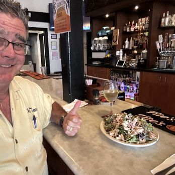The Bird - Joe special chop salad Chardonnay and a happy client. - American Near Me - Santa Rosa, California The Bird - Joe special chop salad Chardonnay and a happy client. - American Near Me - Santa Rosa, California