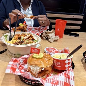 Hattie Bs - Wife loving the wings and salad. - Southern Near Me - Atlanta, Georgia Hattie Bs - Wife loving the wings and salad. - Southern Near Me - Atlanta, Georgia