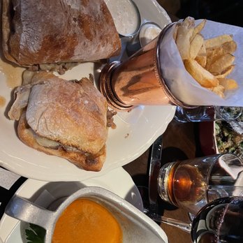 Gilt Bar - Sandwich & French Fries - New American Near Me - Chicago, Illinois