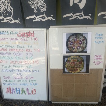 South Kihei Sushi - Menu as of March 2023 - Sushi Bars Near Me - Kihei, Hawaii