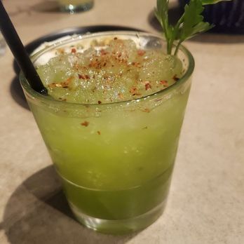 Aba - Aloe Mezcal Cocktail - Mediterranean Near Me - Chicago, Illinois Aba - Aloe Mezcal Cocktail - Mediterranean Near Me - Chicago, Illinois