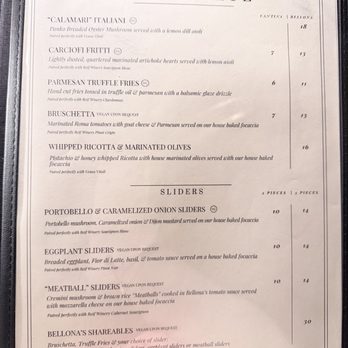 Bellona Kitchen - Menu as of 1.11.26 - Vegetarian Near Me - Toronto, Ontario