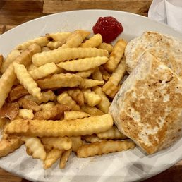 Grilled Buffalo chicken wrap