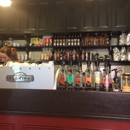 a woman behind the counter