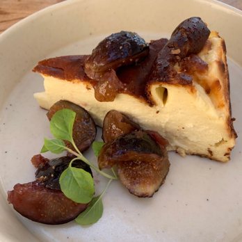 Artifact At Mingei - Basque cheesecake with figs - New American Near Me - San Diego, California Artifact At Mingei - Basque cheesecake with figs - New American Near Me - San Diego, California