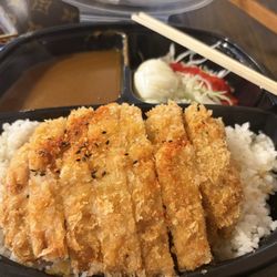 Tokyo Shokudo - This is a double order of pork cutlet curry which I make 2 meals out of. I have no shame and can get ravenous if its something i like. ;)