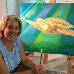 Seaside Art Studio - Love the sea turtles!