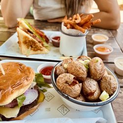 Camp Outpost - Camp Burger & BLT sand which & Yukon gold potatoes