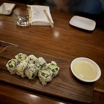 Uchiba Dallas - spicy crunchy veggie roll - Japanese Near Me - Dallas, Texas Uchiba Dallas - spicy crunchy veggie roll - Japanese Near Me - Dallas, Texas