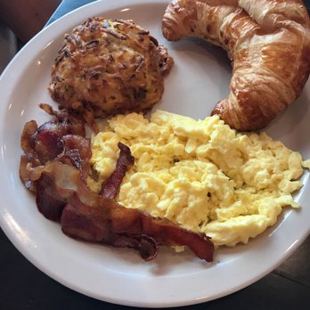 Bon Appetit Cafe - 2 eggs, bacon, hash browns and buttery croissant . - Breakfast & Brunch Near Me - League City, Texas Bon Appetit Cafe - 2 eggs, bacon, hash browns and buttery croissant . - Breakfast & Brunch Near Me - League City, Texas