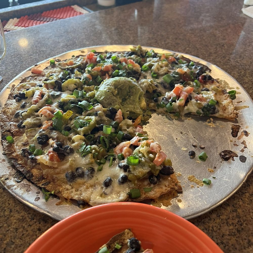 Los Gringos Locos - Chicken Chimichanga and Veggies Veggie Pizza - Mexican Near Me - Apache Junction, Arizona