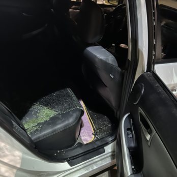 AB Auto Glass - Got broken into, glass shattered inside car - Auto Glass Services Near Me