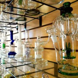 McCombs Smoke Shop - We got a whole wall just for water-pipes. Water-pipe galore.