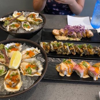 Sushi Q - oysters, big papa roll, smokey pig?, bond roll - Japanese Near Me - Sacramento, California Sushi Q - oysters, big papa roll, smokey pig?, bond roll - Japanese Near Me - Sacramento, California