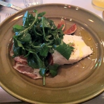 Chez Panisse - Salad with fig, ricotta cheese, sliced meat - New American Near Me - Berkeley, California Chez Panisse - Salad with fig, ricotta cheese, sliced meat - New American Near Me - Berkeley, California