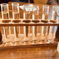 Tastings served in chemistry sets because wine making is a science