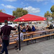 Photo of Wursthall - San Mateo, CA, United States. Plenty outdoor picnic tables