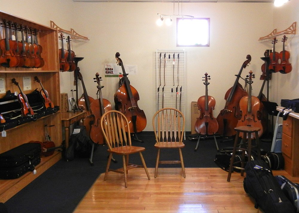 We leasetoown violins, viola, and cellos. Yelp