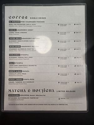 Menu photo 4 Vesta Coffee Roasters Las Vegas, NV