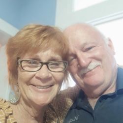 Chinese pressure massage - My husband Richard and I after our wonderful massage