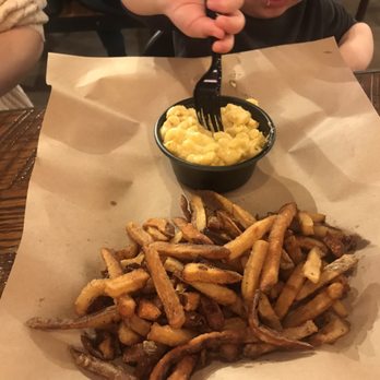 Mission BBQ - Kids Mac and cheese with fries - Barbeque Near Me - Northville, Michigan Mission BBQ - Kids Mac and cheese with fries - Barbeque Near Me - Northville, Michigan
