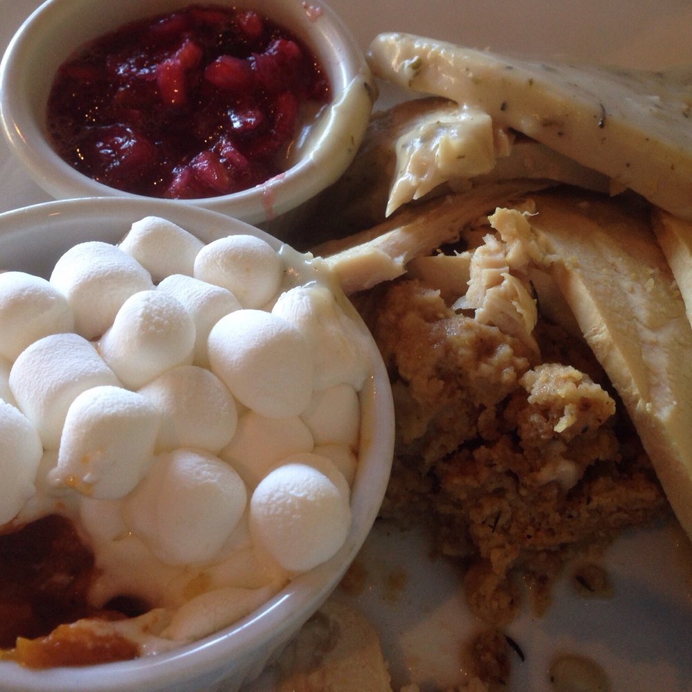Dean's Restaurant & Bakery - Turkey and dressing with sweet potatoes - Bakeries Near Me - Oak Ridge, Tennessee