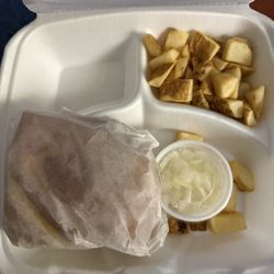 Tudor's Biscuit World - Just like mom's bread potato and onion. Yum