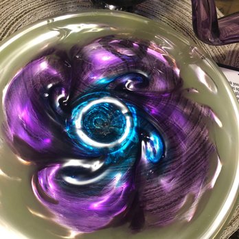 Tacoma Glassblowing Studio - Pinch and pull - hubbys plate - Arts & Crafts Near Me - Tacoma, Washington